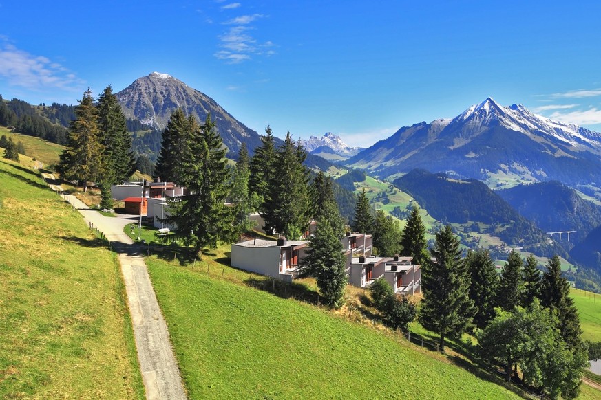 Die Gemeinde Leysin im Kanton Waadt.