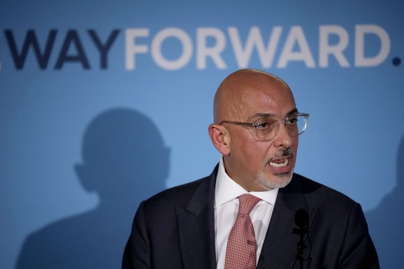 Nadhim Zahawi, Britain&#039;s recently appointed Chancellor of the Exchequer and one of the contenders to be the new leader of Britain&#039;s ruling Conservative Party speaks at the Conservative Way F ...