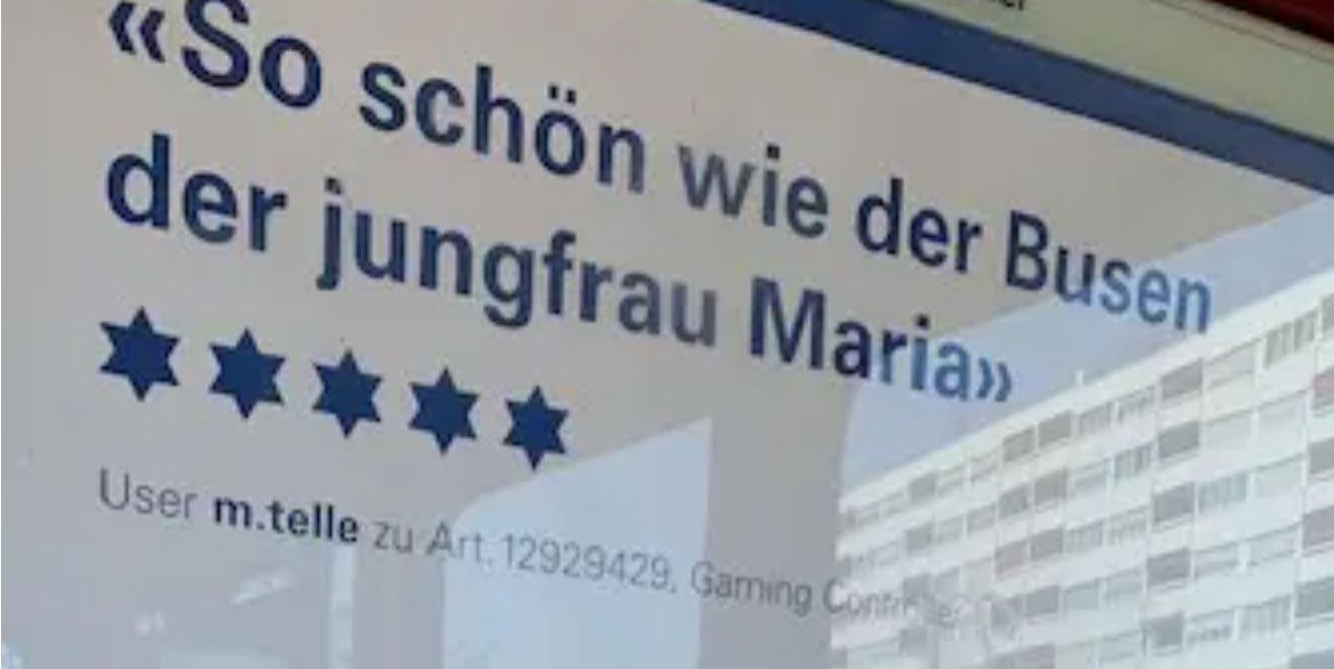 Die aktuelle Digitec-Plakatkampagne sorgt bei manchen Passanten für Ärger.