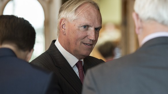 Ex-Botschafter und Lobbyist Thomas Borer waehrend der Debatte ueber die Revision des &quot;Cassis-de-Dijon-Prinzip&quot; am Mittwoch, 6. Mai 2015 im Nationalrat in Bern. (KEYSTONE/Lukas Lehmann)