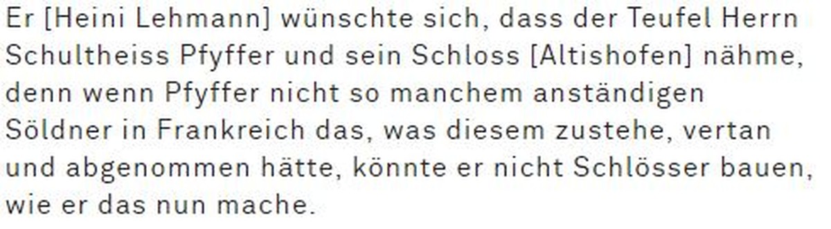 Übersetzung Lehmann/Pfyffer