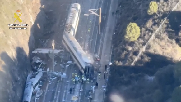 Das Zugunglück in Spanien: Mehr als 40 Menschen starben.