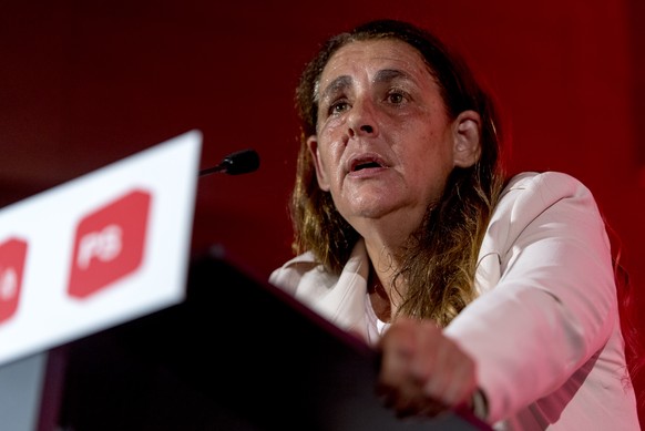 Jacqueline Badran, SP-Nationalraetin Zuerich, spricht an der Delegiertenversammlung der SP Schweiz im GKB Auditorium in Chur, am Samstag, 25. Juni 2016. (KEYSTONE/Nick Soland)