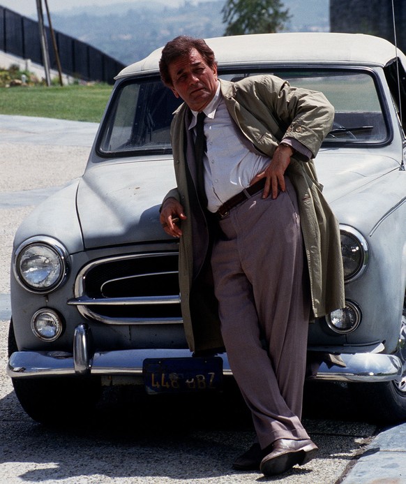 Inspector Columbo, mit Dienstwagen.