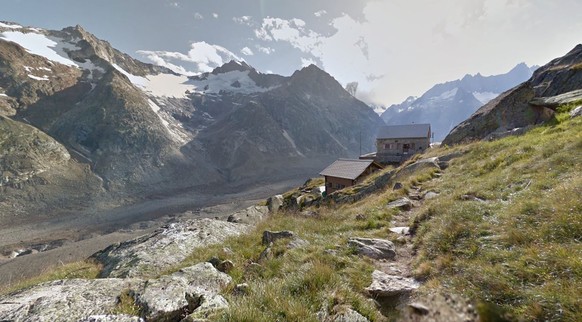 Google Streetview-Blick auf die Lauteraarhütte.&nbsp;