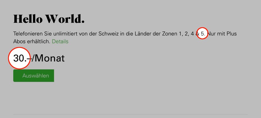 Doch zu gut, um wahr zu sein? Salt nimmt sensationell günstige Flatrate «Hello World» vom Markt