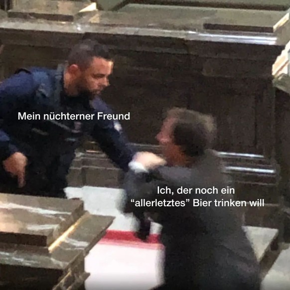 Memes zum Tumult im Bundeshaus