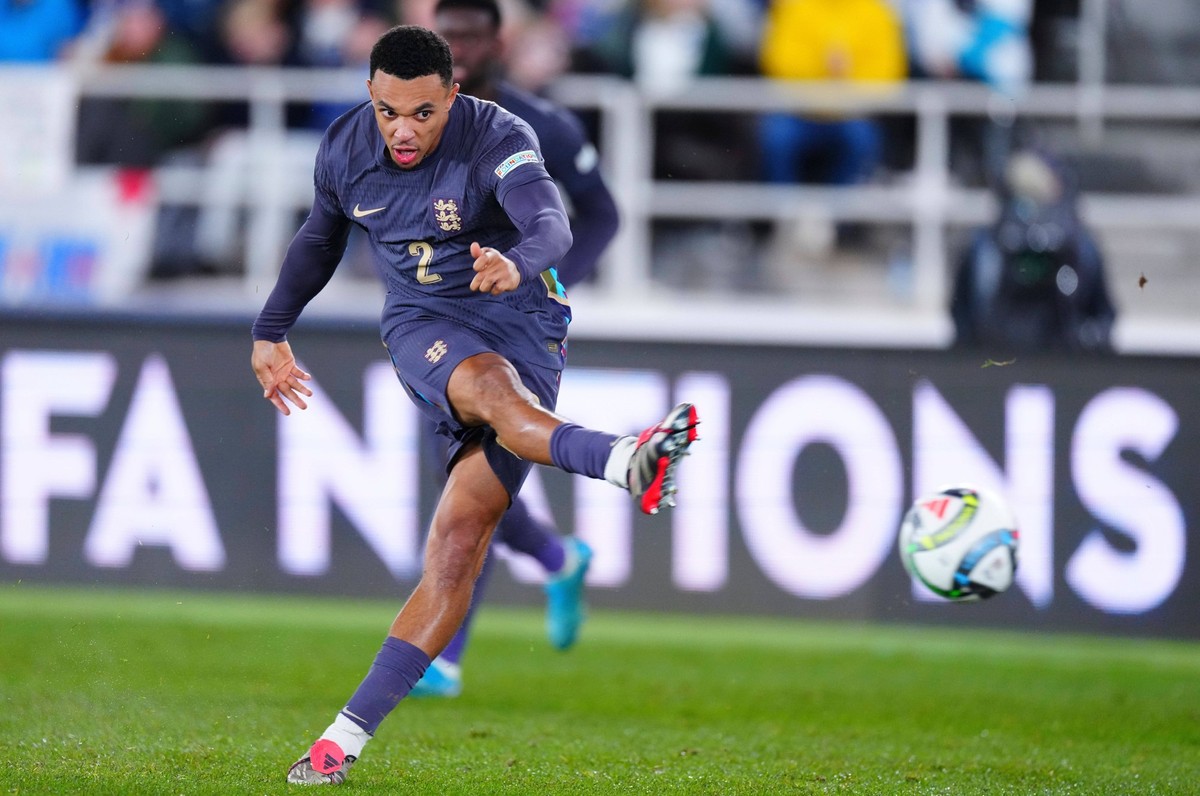 Trent Alexander-Arnold of England Finland v England, UEFA Nations League, League B, Group 2, Football, Helsinki Olympic Stadium, Helsinki, Finland, 13 Oct 2024 EDITORIAL USE ONLY No use with unauthori ...