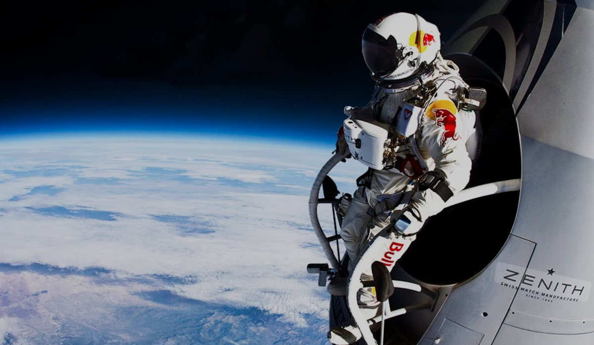 Felix Baumgartner a sauté depuis la stratosphère.