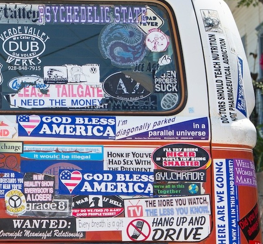 Autoaufkleber from HELL!
Wie viele willst du noch auf dein Auto pappen?