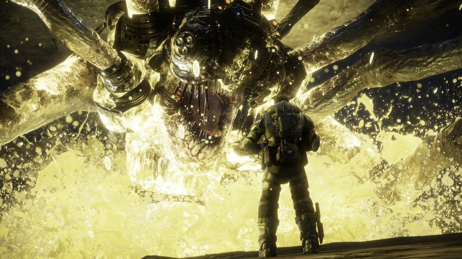 «Gears of War» geizt nicht mit spektakulären Schaumomenten, um für ganz viel Drama zu sorgen.