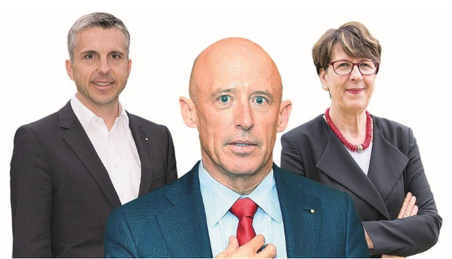 Sind dieses Jahr zurückgetreten: Pascal Koradi, Patrik Gisel und Susanne Ruoff (v.l.).&nbsp;