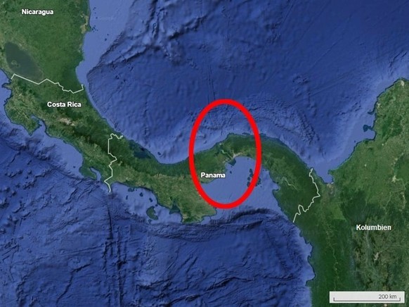 Lage Panamakanal
