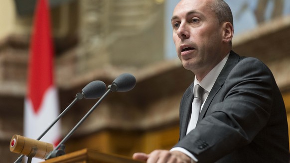 Manfred Buehler, SVP-BE, spricht an der Sommersession der Eidgenoessischen Raete, am Dienstag, 13. Juni 2017 im Nationalrat in Bern. (KEYSTONE/Thomas Delley)