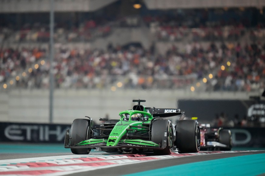 Kick Sauber driver Nico Hulkenberg of Germany in action during the Abu Dhabi Formula One Grand Prix in Abu Dhabi, United Arab Emirates, Sunday, Dec. 7, 2025. (AP Photo/Darko Bandic)
Abu Dhabi F1 GP Au ...