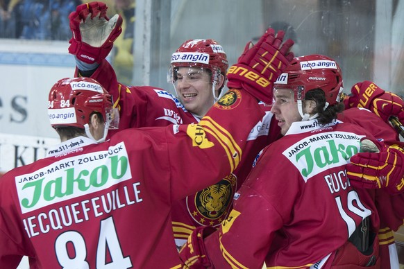 Die erste Linie von Langnau schoss beim&nbsp;3:1 gegen Chaux-de-Fonds&nbsp;alle Tore unter der Regie von DiDomenico.