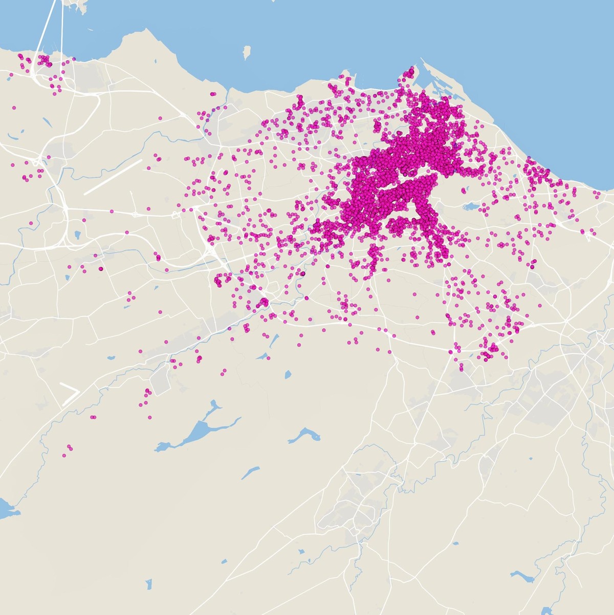 Les Airbnb à Edimbourg.