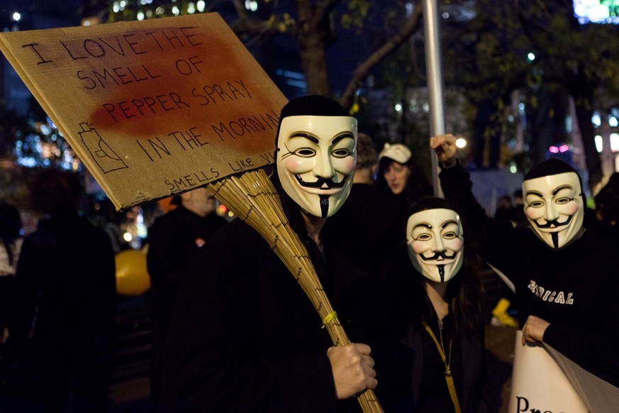 Occupy-Wallstreet-Protest im Oktober 2011 in New York.  