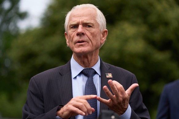 White House trade counselor Peter Navarro speaks with reporters at the White House, Thursday, May 29, 2025, in Washington. (AP Photo/Evan Vucci)
Peter Navarro