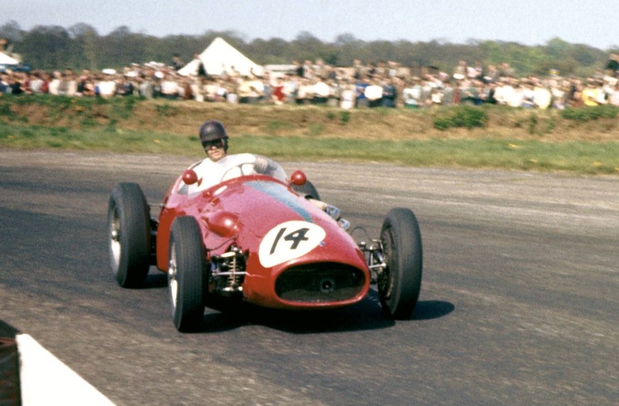 1958 Wolfgang Seidel (German Maserati 250F International Trophy Silverstone 17th GG PUBLICATIONxINxGERxSUIxAUTxHUNxONLY