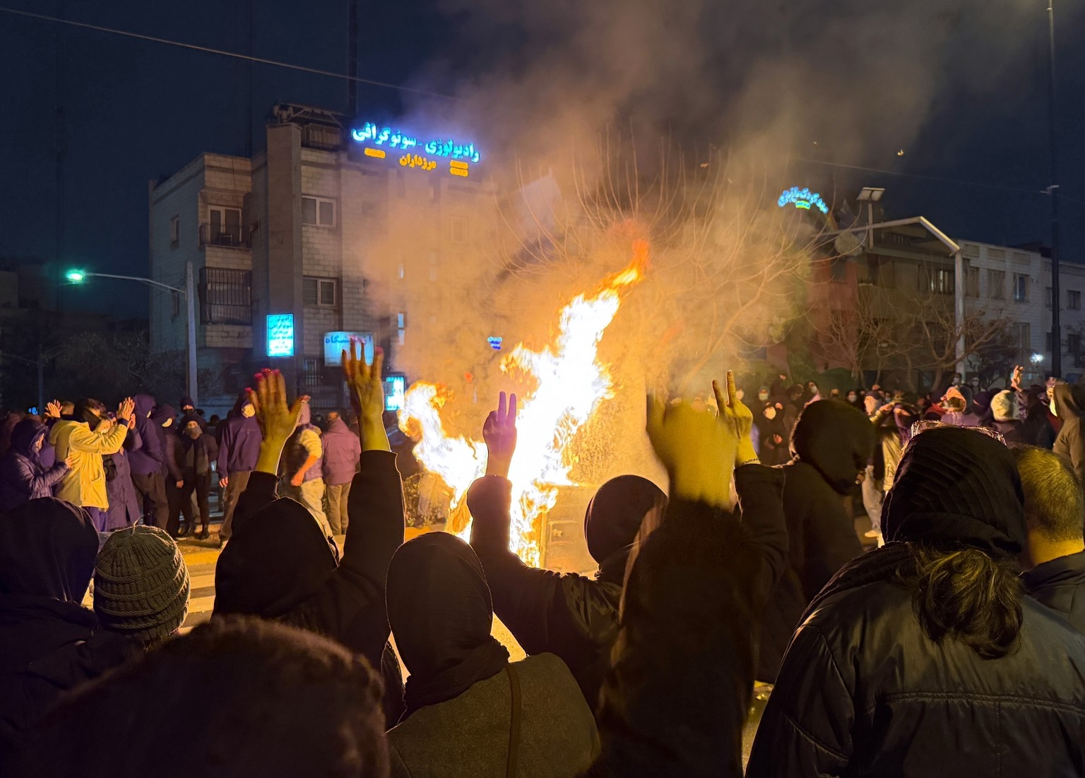 FILE - In this photo obtained by The Associated Press, Iranians attend an anti-government protest in Tehran, Iran, Jan. 9, 2026. (UGC via AP, File)
Iran Hospital Crackdown
