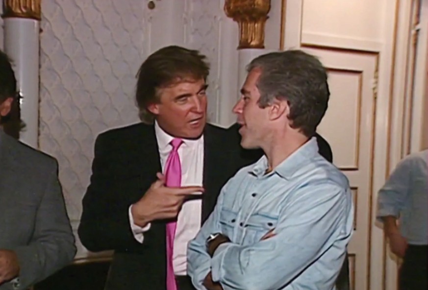 Damals waren sie noch Kumpels: Donald Trump und Jeffrey Epstein.