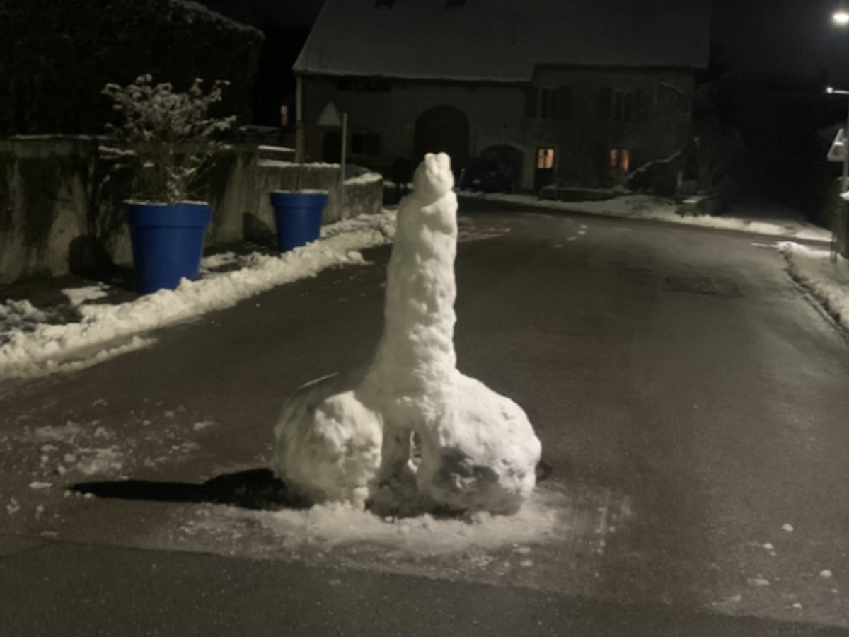 Dieser Riesenpenis bringt ein ganzes Dorf zum Lachen