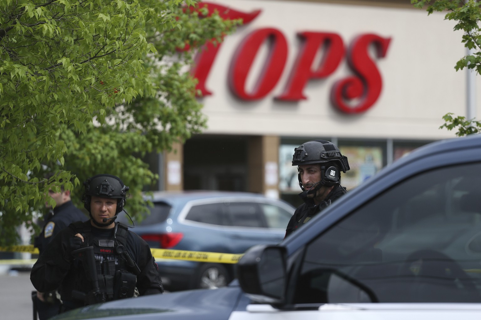 In diesem Supermarkt in Buffalo (US-Staat New York) schoss der Täter um sich. 