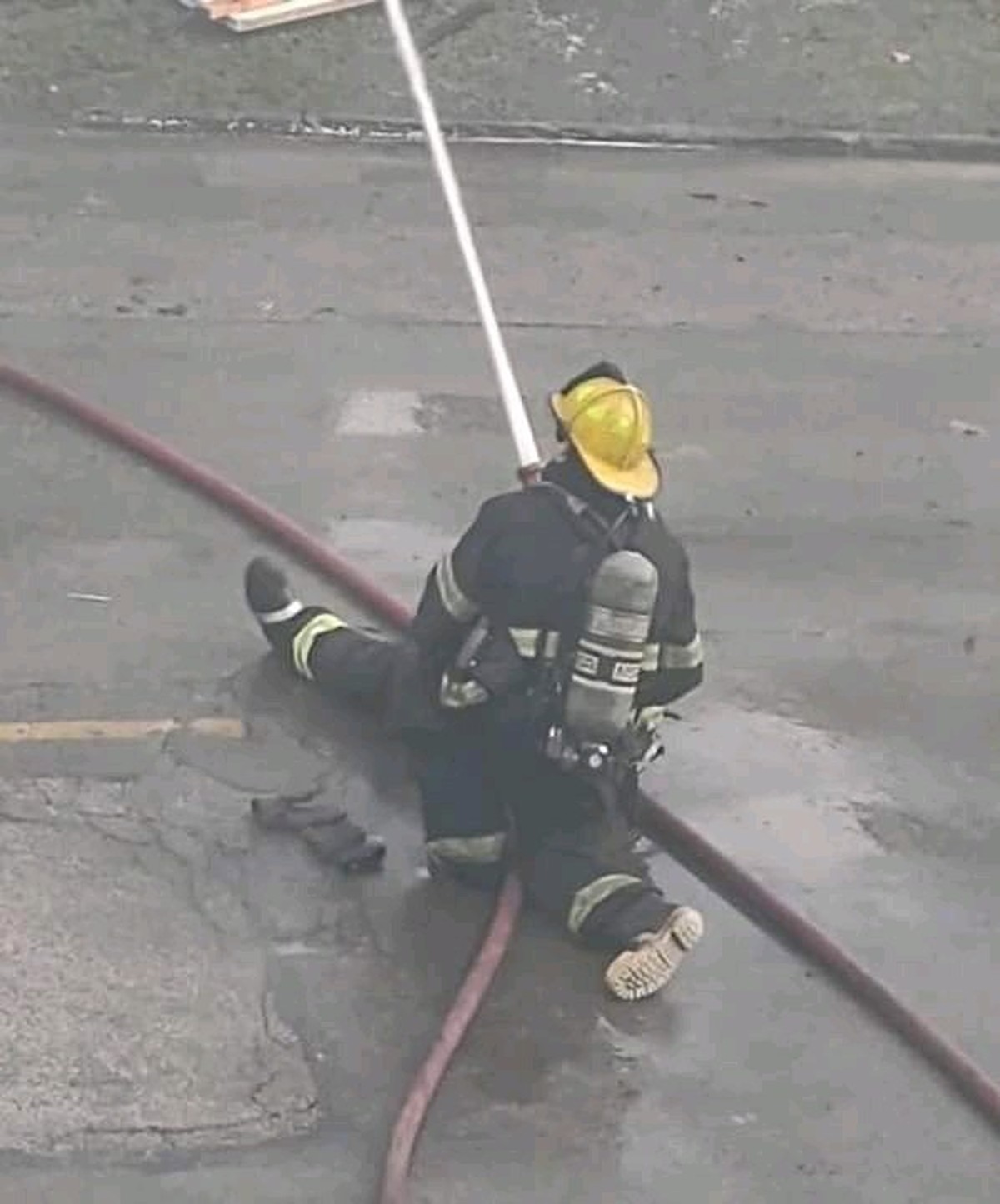 Feuerwehr lustige Perspektive