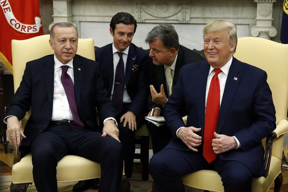 Recep Tayyip Erdogan und Donald Trump am Mittwoch im Weissen Haus.