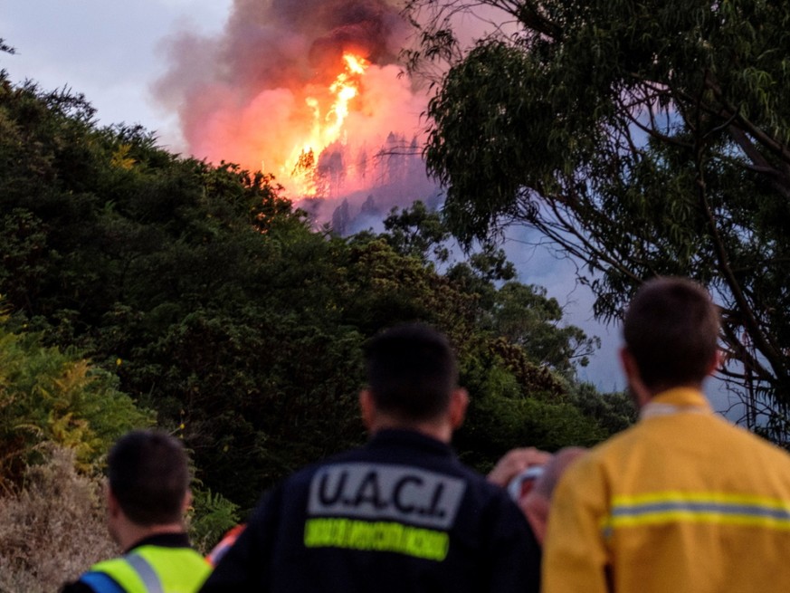 Zahlreiche Menschen mussten nach dem erneuten Ausbruch von Waldbränden auf Gran Canaria evakuiert werden.