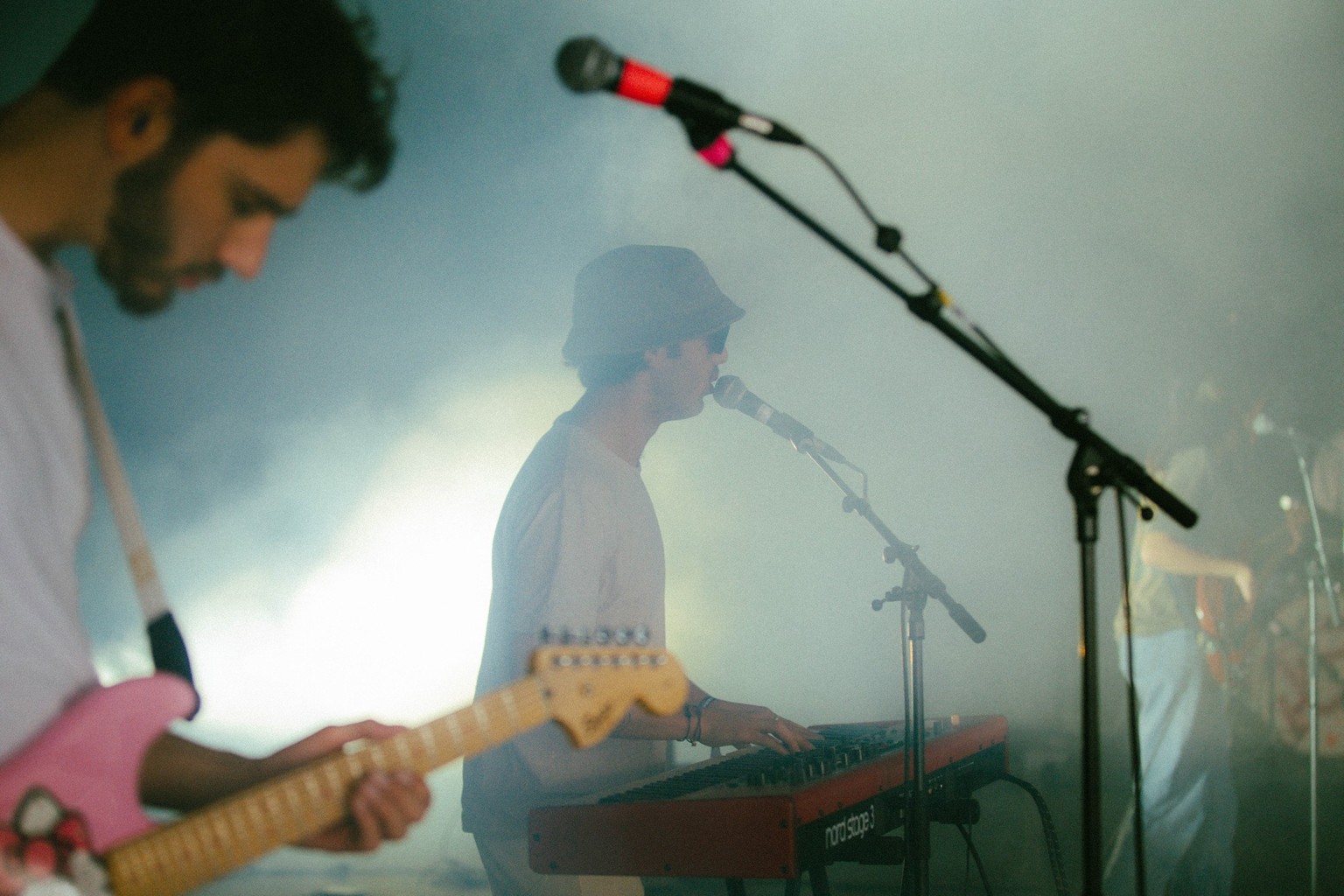 Backstage am Zürich Openair mit Benjamin Amaru und seiner Band.