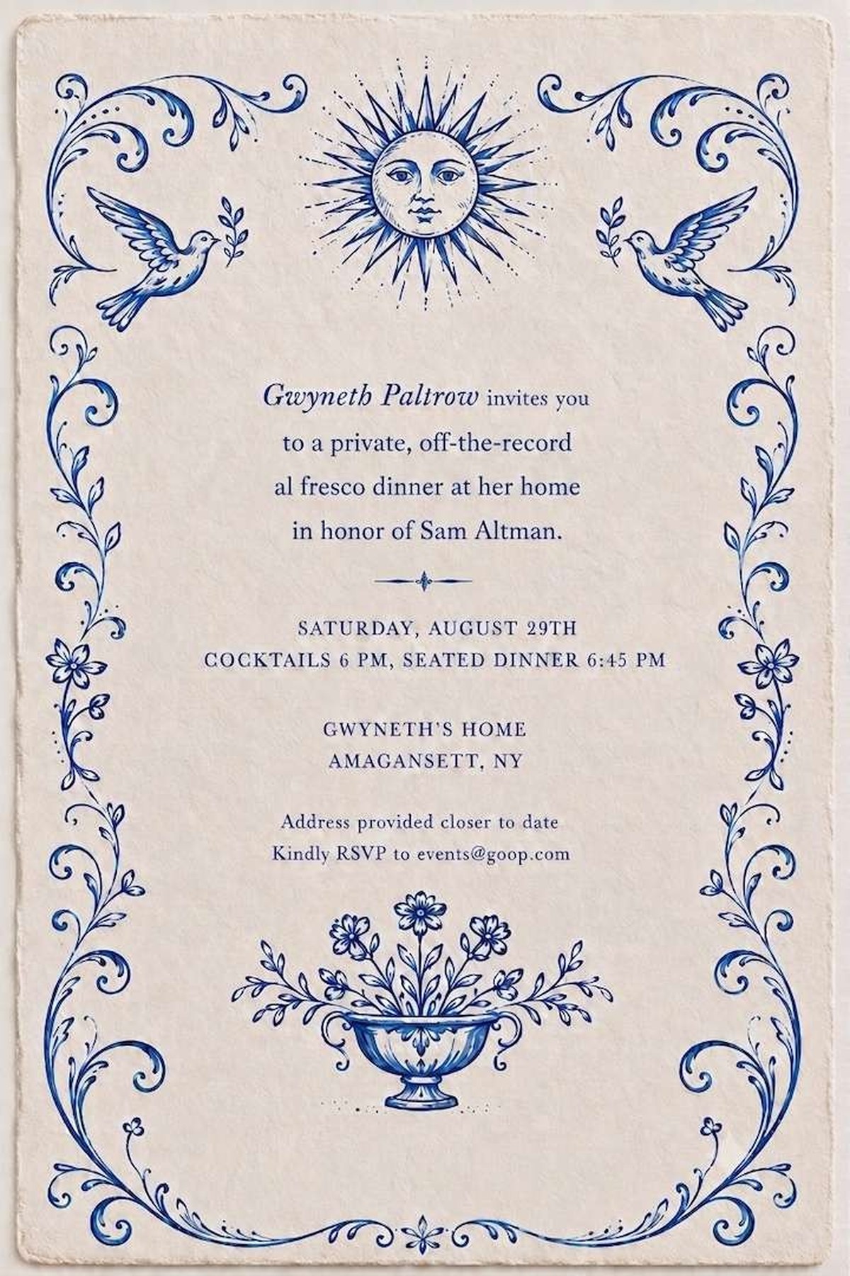 La soi disant invitation de Gwyneth Paltrow au patron d'Open AI fait scandale.