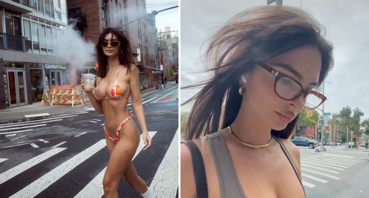 Emily Ratajkowski se fait interpeller par un inconnu dans la rue à cause de sa tenue