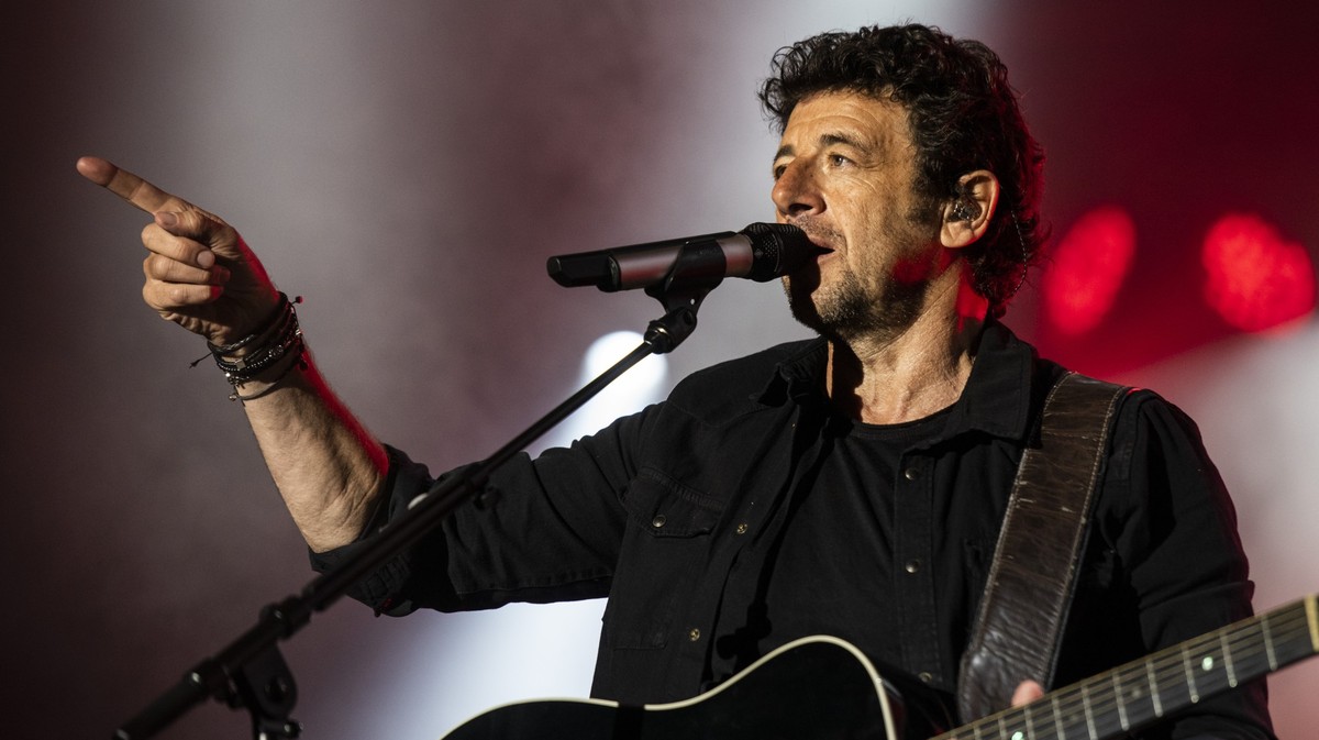 Patrick Bruel, singt am Caribana Festival, in Crans-Pres-Celigny, am Dienstag, 5. Juni 2018. (KEYSTONE/Patrick Huerlimann).