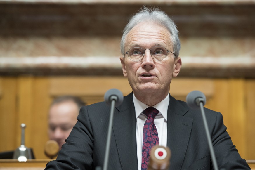 Hans-Ulrich Bigler, FDP-ZH, spricht an der Wintersession der Eidgenoessischen Raete, am Dienstag, 29. November 2016, im Nationalrat in Bern. (KEYSTONE/Anthony Anex)