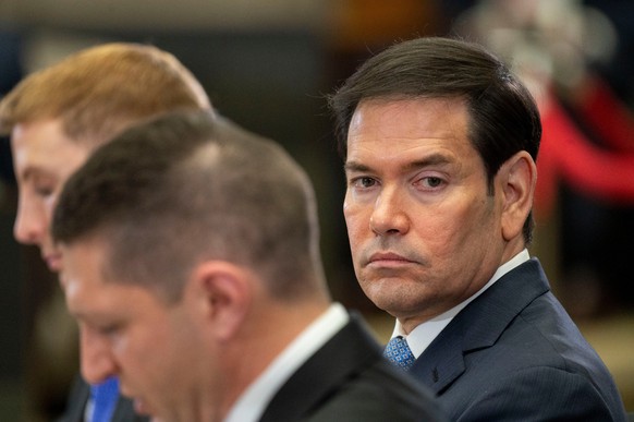 Secretary of State Marco Rubio takes part in the Critical Minerals Ministerial meeting at the State Department, Wednesday, Feb. 4, 2026 in Washington. (AP Photo/Kevin Wolf)
Marco Rubio