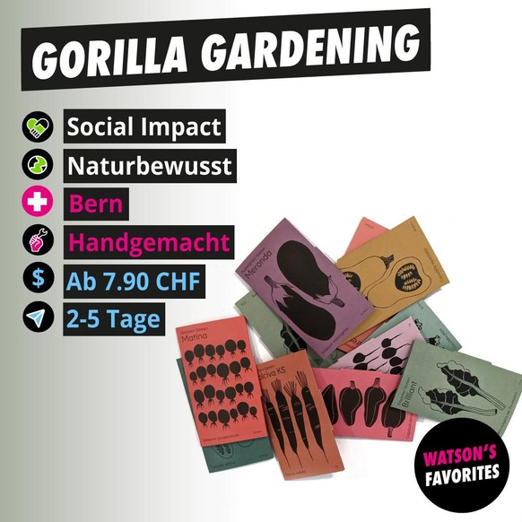Die Saatgut-Reihe von Gorilla Gardening.