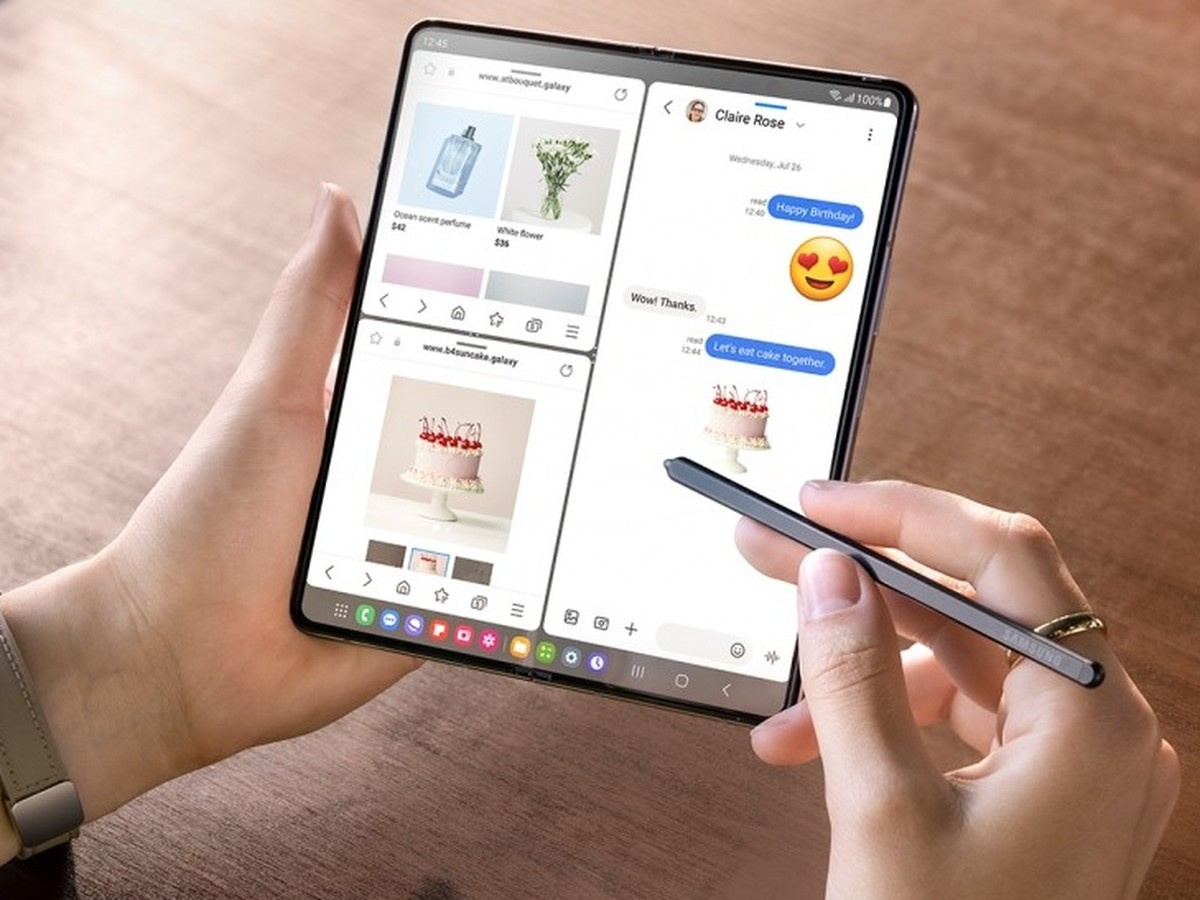 Wie gewohnt lassen sich mehrere Apps parallel nutzen.