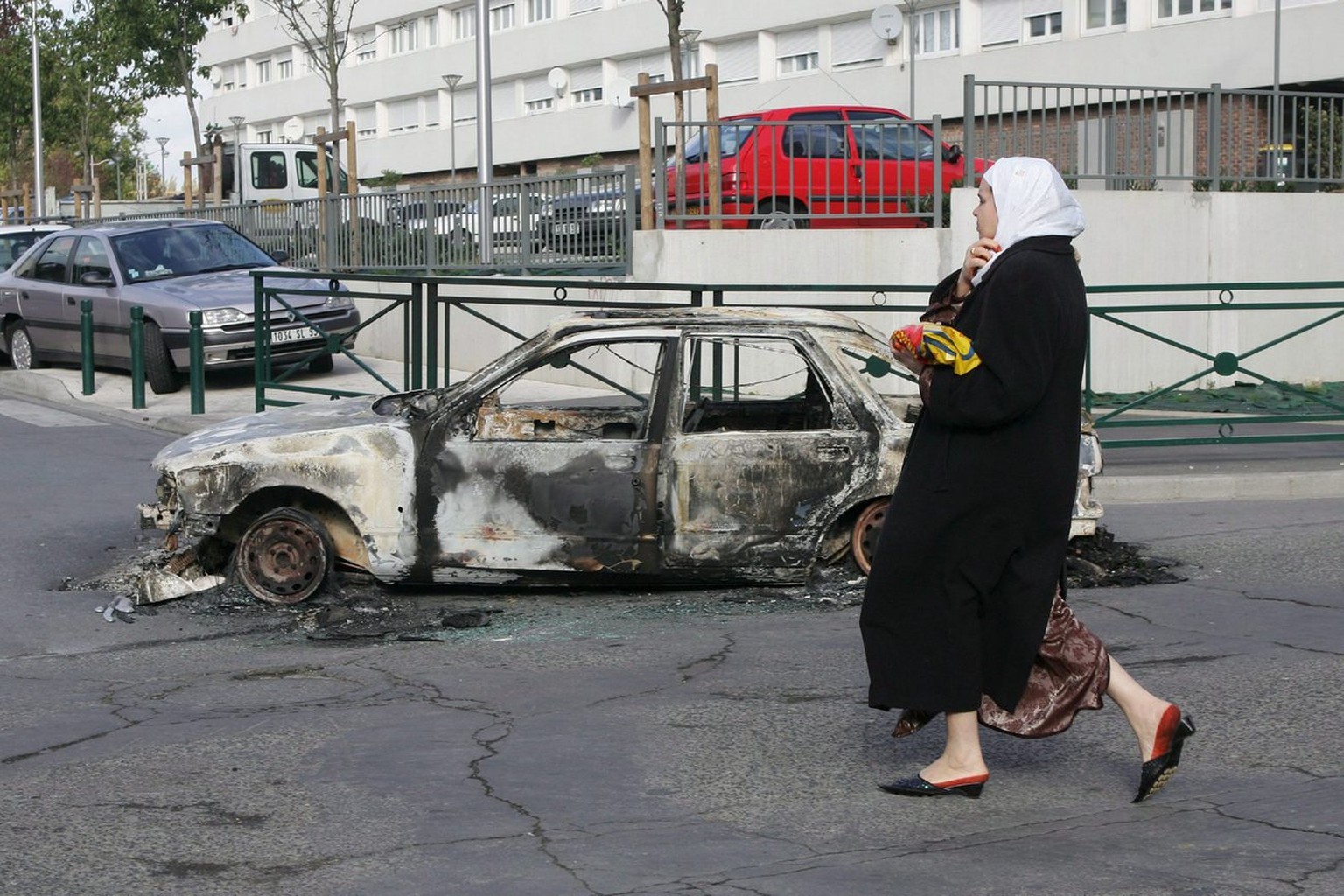 Seine-Saint-Denis während den Krawallen 2005.