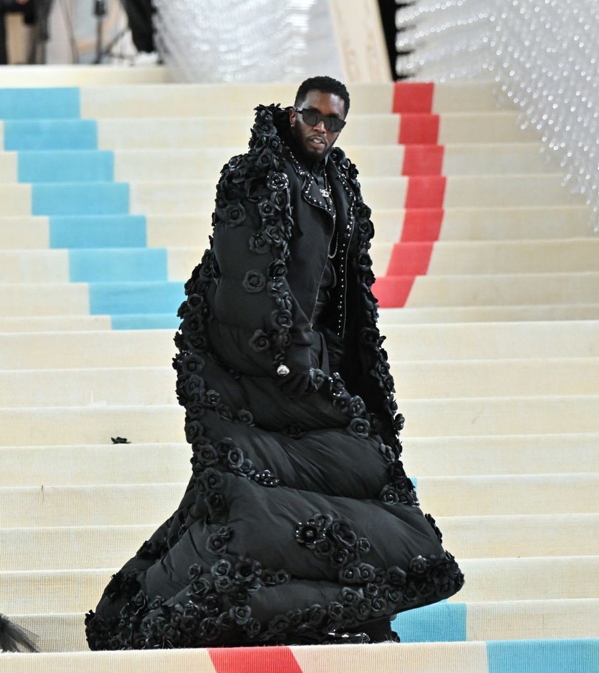 NEW YORK, NEW YORK - MAY 02: Sean 'Diddy' Combs leaves The 2023 Met Gala Celebrating "Karl Lagerfeld: A Line Of Beauty" at The Metropolitan Museum of Art on May 01, 2023 in New Yor ...