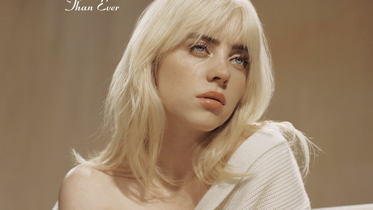 This album cover provide by Darkroom/Interscope Records shows "Happier Than Ever" by Billie Eilish. (Darkroom/Interscope Records via AP)