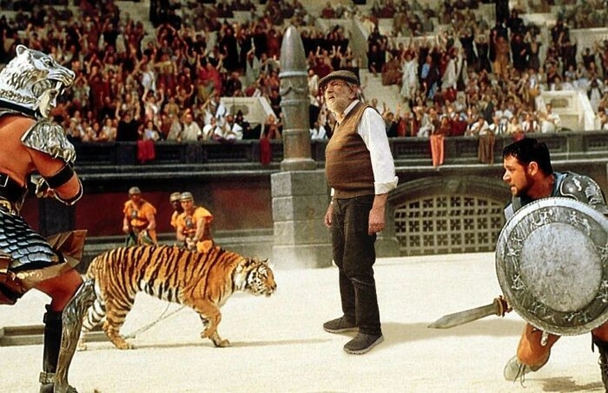Son makes father appear in well-known films.  At least in theory.