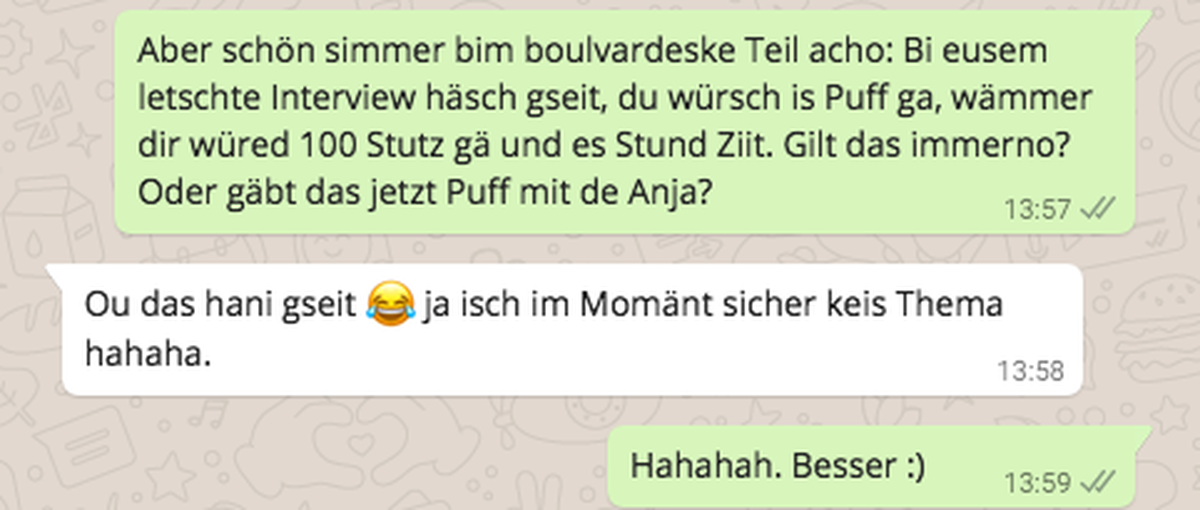 mimiks whatsapp interview angel