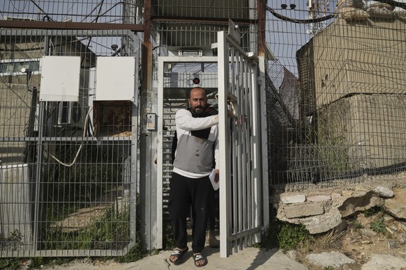 Hamdan Ballal, Oscar-winning Palestinian director of &quot;No Other Land,&quot; is released from a police station in the West Bank settlement of Kiryat Arba a day after being detained by the Israeli a ...