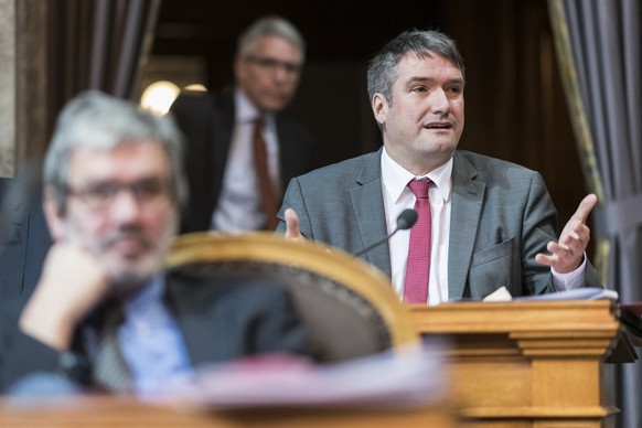 Christian Levrat, SP-FR, spricht zur Kleinen Kammer an der Wintersession der Eidgenoessischen Raete, am Dienstag, 4. Dezember 2018 im Staenderat in Bern. (KEYSTONE/Alessandro della Valle)