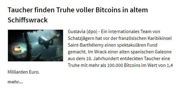 Staat will 126 Bitcoins von Darknet-Dealern verkaufen
Krass wie viele Bitcoins gefunden werden! Siehe Foto😵