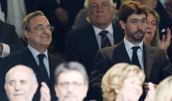 Real-Präsident Florentino Perez (l.) und Juve-Boss Andrea Agnelli.