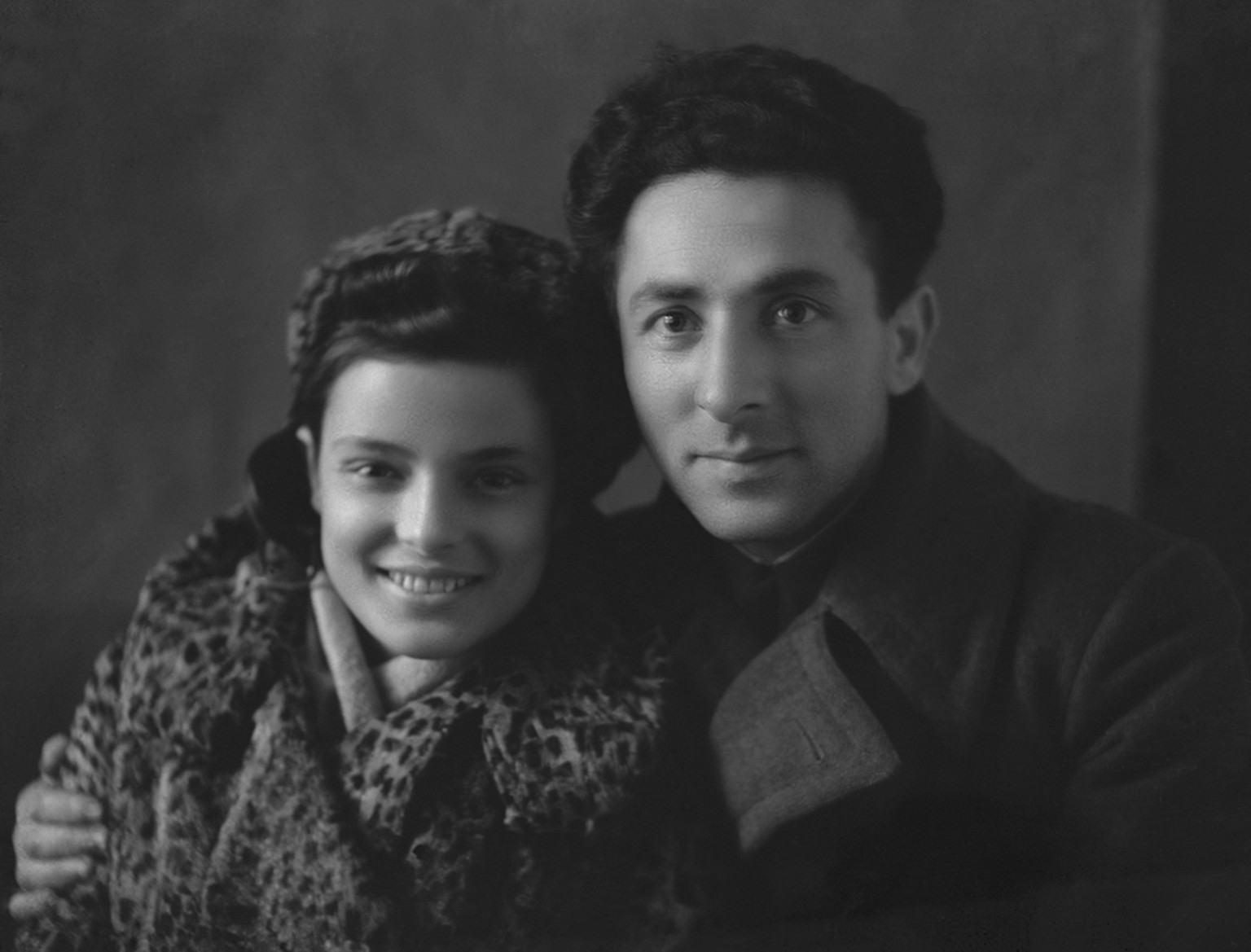 Fagel und Moische kurz nach ihrer Hochzeit, Ende 1944. Sie war 21, er zehn Jahre älter.