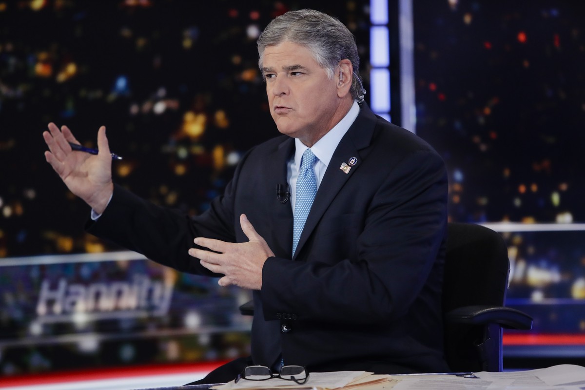 FILE - In this Aug. 7, 2019, photo, Fox News host Sean Hannity speaks during a taping of his show, "Hannity," in New York. The House committee investigating the Jan. 6 U.S. Capitol insurrect ...